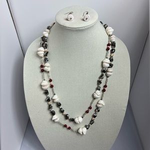 🎉🎉 HP - Jwlry & Acc Party  🎉🎉Shelling Out - 55” handmade, w/earrings